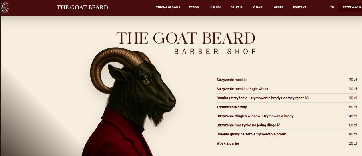 The Goat Beard — case study barber Szczecin
