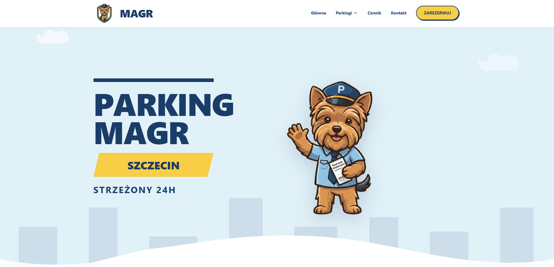 Parkingi MAGR, case study strona i SEO